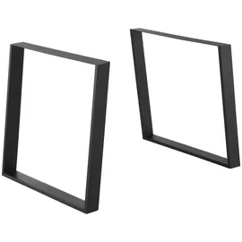 [en.casa] Tischgestell 75x72 cm Stahl Schwarz