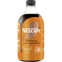 Nescafé Espresso Concentrate Style Caramel, aromatisierters Getränkekonzentrat mit löslichem Bohnenkaffee, Karamell-Geschmack, 1er Pack (1 x 500ml)