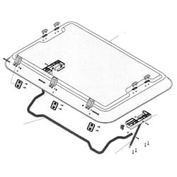 Dometic Glas ohne Anbauteile für HEKI 2