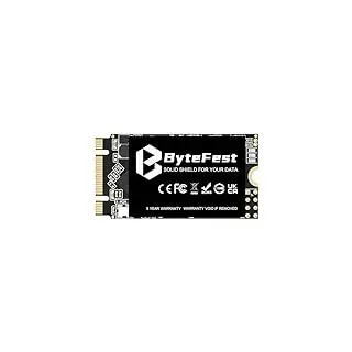 ByteFest SSD 1TB M.2 2242 NGFF SATA III Interne SSD Festplatte für Schnelle Datenübertragung, Lesen bis zu 550MB/s, B+M Key (22x42mm)