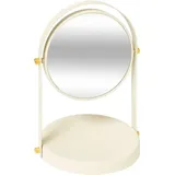 5five simply smart - Runder Spiegel Duo Schwenkbar Elfenbeinfarben - 5five