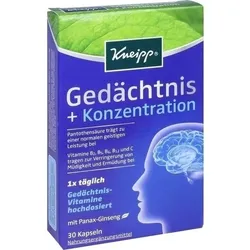 KNEIPP Gedächtnis+Konzentration Kapseln 30 St