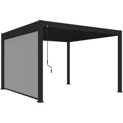 Weide Sonnenrollo für Weide Pergola  anthrazit
