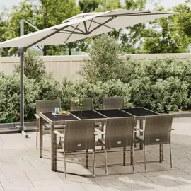 vidaXL Garten-Essgruppe 7-tlg. Grau