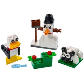 LEGO Classic Kreativ-Bauset mit weißen Steinen 11012