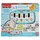 Fisher-Price Kontrast-Spieldecke für Babys, Spielspaß Piano-Gym, blau, deutsche Version