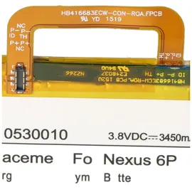 AccuCell Akku passend für Google Nexus 6P, Nexus 6P A1, Nexus 6P A2 Huawei Angler, H1511, H1512
