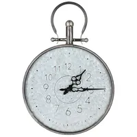 BURI Wanduhr Retro Wanduhr 31,5cm Taschenuhr Design Küchenuhr Wohnzimmeruhr Baduhr