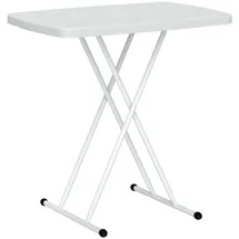 Outsunny Beistelltisch 76 x 50 x 74 cm Weiß