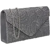 Swankyswans Rachel Clutch Satin Grey