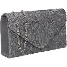 Swankyswans Rachel Clutch Satin Grey