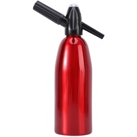 Pomrone Soda Siphon Aluminium 1 Liter Soda Maker, CO2-Zylinder Wassersprudler Sprudelwasser Maschine Sodaflasche Für Hause Frisches Sodawasser, Cocktails, Hartes Selters