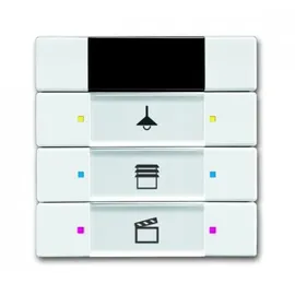 ABB Stotz S&J Bedienteil Solo mit IR, 3-fach, weiß