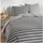 Traumschlaf Jersey Melange-Stripe Grau 240 x 220 cm + 2 x 80 x 80 cm