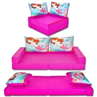 KKH4 Kindersofa Kindermatratze Sitzkissen Spielsofa Minicouch Set + 2 Kissen