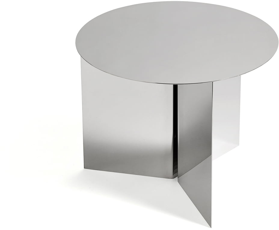 HAY - Slit Table Round Ø 45 x H 35.5 cm, spiegelpoliert