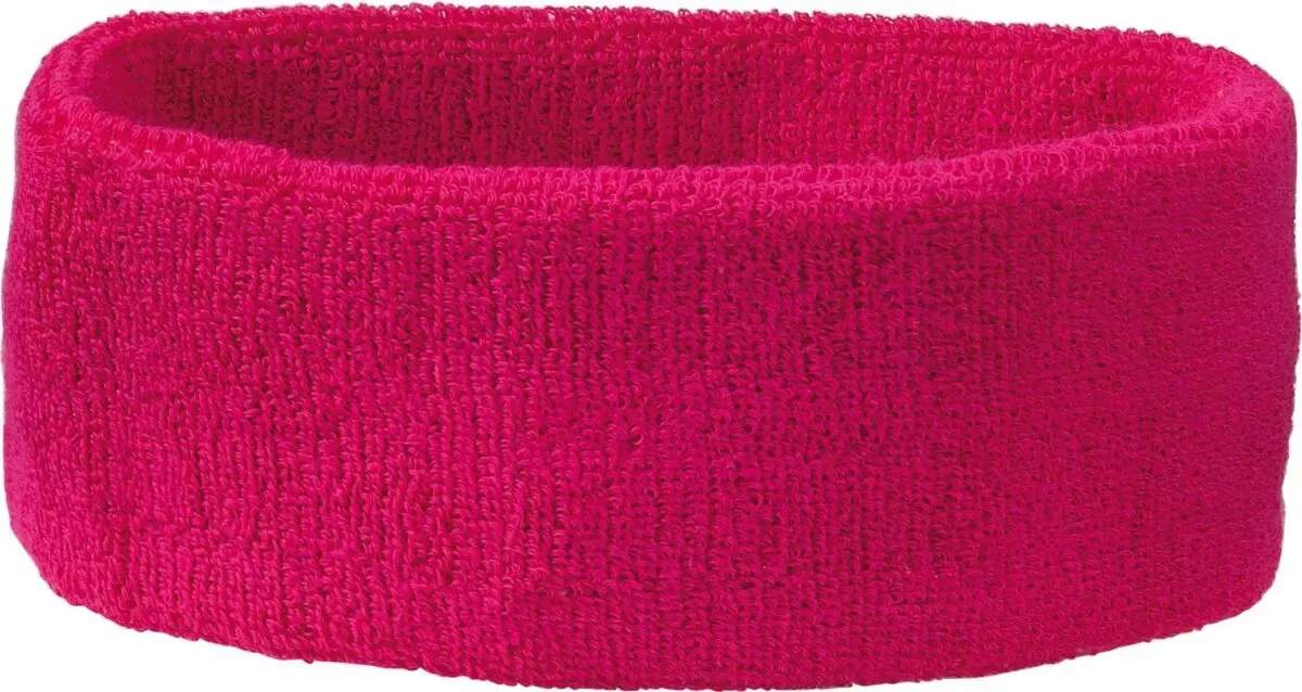 Myrtle Beach Unisex Frottee Stirnband MB042 pink one size