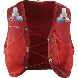 Salomon Active Skin 8 Set Trinkweste - Red Dahlia / High Risk Red - L