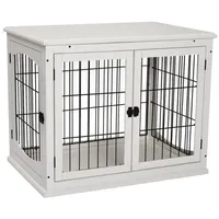 PawHut Hundekäfig 81x66x58,5 cm Weiß