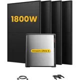 EcoFlow Stream Ultra X, All-in-One Speicher für Balkonkraftwerke, mit 4 x 450 Bifaziale Solarmodule, by Powerness - Stream Ultra X | 3840Wh / ohne Zubehör / Standardversand