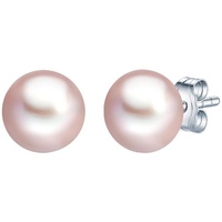 Valero Pearls Perlenohrstecker Sterling Silber Süßwasser-Zuchtperle silber Ohrringe, Damen