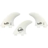 Buster Surfboards Surfboard Finnen Set FCS I System 4,28 Zoll weiß
