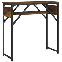 VidaXL Konsolentisch mit Ablage Räuchereiche 75x30x75cm Holzwerkstoff