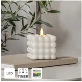 Star Trading | LED Kerzen mit Timerfunktion LED Kerzen flackernde Flamme Bubble Kerzen 2er Set led Kerze mit Timer Kerzen Deko Kerzen