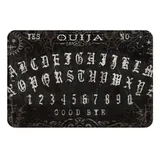 Weiche Komfort Flanell Badezimmermatten Schwarz Physic Ouija Board Ghost rutschfeste Badematte waschbar Eingangsteppiche Schlafzimmer Teppich für Zuhause Küche Boden 60 x 40 cm