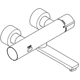 KWC AR Wandbatterie, F5, elek., Thermostat, Schwenkausl., 260 mm, f. C-Modul, Batt.,
