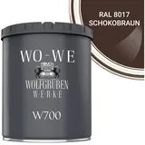 WO-WE Bodenversiegelung Betonfarbe Bodenfarbe Bodenbeschichtung W700, 1-10L, Seidenglänzend braun