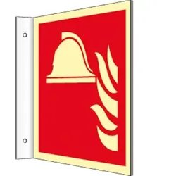 Fahnenschild Mittel und Geräte... ISO 7010, Kunststoff, nachl.,160-mcd,200x200mm