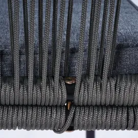 Estexo Gartenstuhl Gartensessel 56 x 76 x 76 cm grau 2 St.