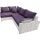 Collection AB Eckcouch Kunstleder 2-Sitzer Grau/Lila