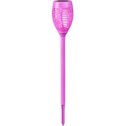 LED Gartenfackel BONETTI, lila, H:72cm, Lampen, LED Solar Gartenfackel mit realer Flamme