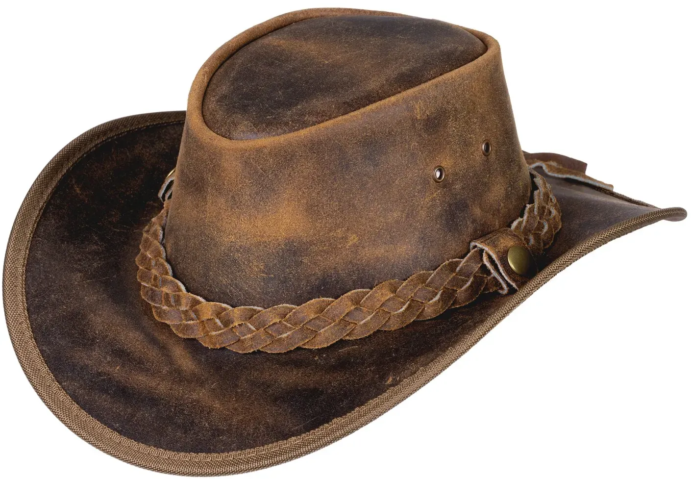 L-pro West Western-Lederhut brown L (59 cm)