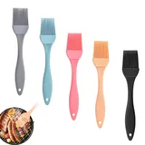 5 Stück Backpinsel,Küchenpinsel,Silikonpinsel,Pinsel Küche,Silikon Pinsel für Backen,Kochpinsel,Backpinsel Spülmaschinenfest,Pastry Brush,Teigschaber,Hitzebeständig ölpinsel Baking für Grill,Kochen