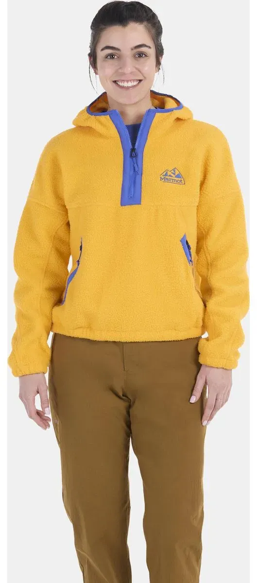 Marmot Wm's Super Aros Fleece Hoody golden sun/trail blue (23231) XL