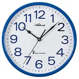 Atlanta Funkwanduhr Atlanta 4378/5, Blau, Funk-Wanduhr blau