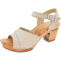 woody Damen Yara Clog Sandalette, Creme, 39 EU