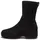 FitFlop F-luma Damenstiefel, Stretch, Wildleder, Halbkeil, Halbschaft, Schwarz, 36