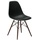 Vitra Eames Plastic Side Chair DSW 12 tiefschwarz/ahorn dunkel