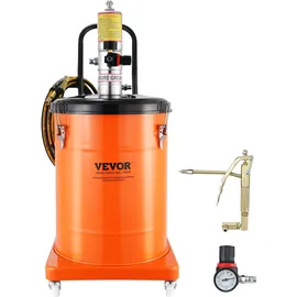 Vevor Fettpumpe 40L Luftbetriebene Fettpumpe 0,6–0,8 MPa Aluminiumdruckguss-Pumpe -20-100°C Betriebstemperatur, Pneumatische Fettpumpe NPT-Anschluss Schmierfettpumpe Geeignet für 0-3# Fett