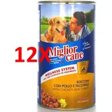 12 X Best Dog Bites Huhn-pute Dose 1250 Gramm