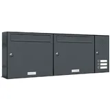 AL Briefkastensysteme Premium Briefkasten RAL 7016 Anthrazitgrau