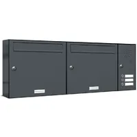 AL Briefkastensysteme Premium Briefkasten RAL 7016 Anthrazitgrau