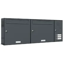 AL Briefkastensysteme Premium Briefkasten RAL 7016 Anthrazitgrau