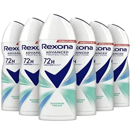Rexona Advanced Protection Shower Fresh Anti-Transpirant Spray 6 x 150 ml