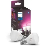 Philips Hue White Ambiance & Color E14 Luster LED Lampe, Dimmbar, Bis Zu 16 Mio.