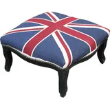 Casa Padrino Fußhocker Barock 64 x 32 x 64 cm Schwarz